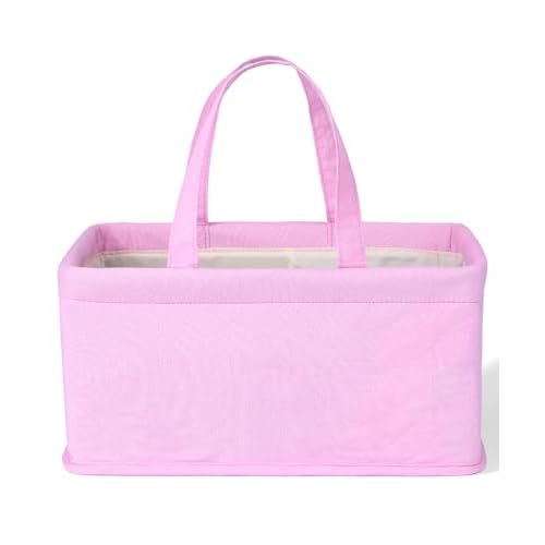 Mr. Pen Baby Diaper Caddy Organizer, Pink Quilted Fabric, Car Diaper Caddy, Portable