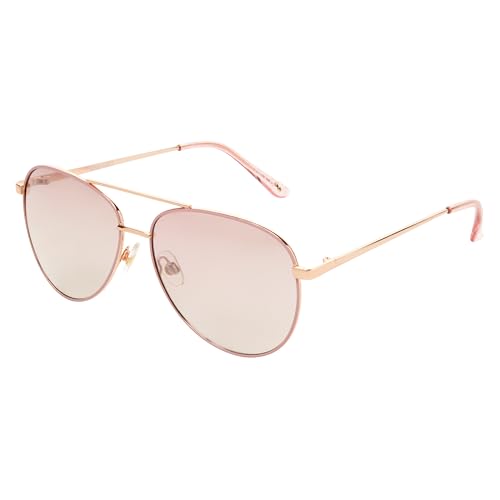 Nine West Women's Nala Aviator Sunglasses, Pink, 60 mm