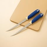 Machado Boning Knife Set of 2 – Curved Stainless Steel Blade with Non-Slip Ergonomic Handle – Flexible Fillet Knives for Meat, Poultry, Fish, BBQ & Kitchen Prep