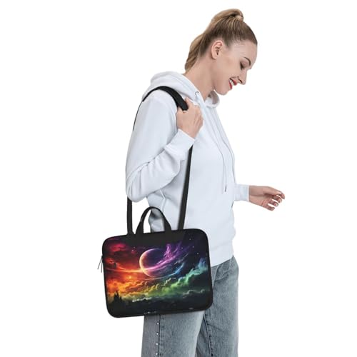 Maletín para laptop 15.6 pulgadas cielo y luna unisex miniatura 3