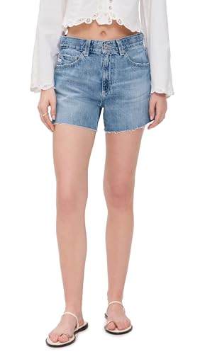 Short en denim AG Adriano Goldschmied Halle taille haute décontracté mode femme