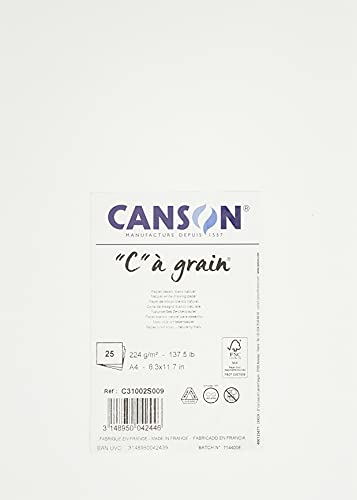 Canson - 27106 - Pochette De 10 Feuilles De Papier Dessin - 180g - A3