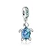 Produktbild Pandora Meeresschildkröte Murano-Glas Charm-Anhänger 798939C01 5,1 x 16,5 x 13,4 mm Blau