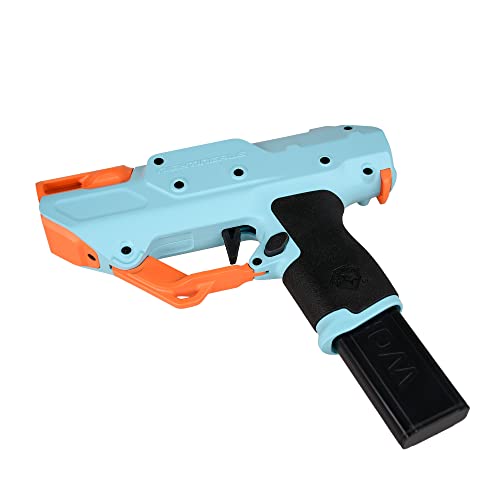 Worker Nightingale Blaster Pro, Strong Magnetic Semi-Auto Flywheel Half Dart Blaster Pistol Toy Free Diy (Battery Not Included) Blue #TOP3