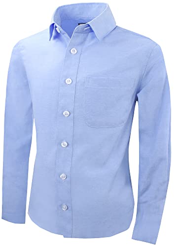 Black n Bianco Boys' Signature Oxford Long Sleeve Dress Shirt