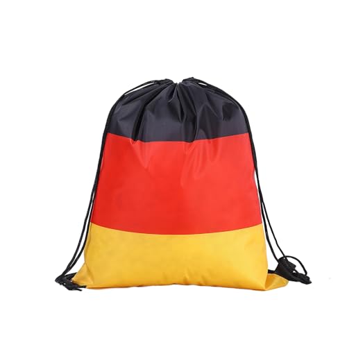BaiDrivora Turnbeutel Deutschland – Fußball WM 2026 Fanartikel，Kordelzug-Sportbeutel in Schwarz-Rot-Gold，für Fitness Reisen und Schwimmen