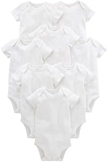 Simple Joys by Carter's Baby 8-Pack Short-Sleeve Bodysuit, White, 24 Months
