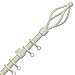 Speedy County Metal 16 – 19 mm korona wysuwany zestaw karniszy do firanek, kremowy, 170 – 300 cm