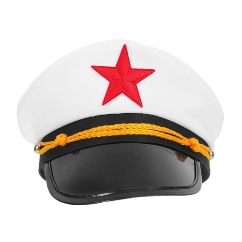 BESPORTBLE Captain Hat for Women Sailor Outfit Accessory Men's Hat Comfortable Fit Perfect for Halloween Party and Cosplay