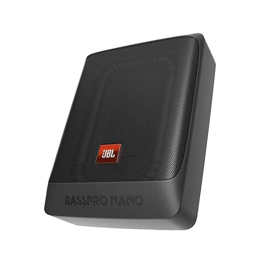 Image of JBL BassPro Nano Powered Subwoofer, 100W Amplifier, Aluminium Enclosure, Matte Black