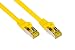 Produktbild Good Connections RJ45 Ethernet LAN Patchkabel mit Cat. 7 Rohkabel und Rastnasenschutz RNS, S/FTP, PiMF, halogenfrei, 500MHz, OFC, 10-Gigabit-fähig (10/100/1000/10000-Base-T Ethernet Netzwerke) - z.B. für Patchpanel, Switch, Router, Modem - gelb, 20 m