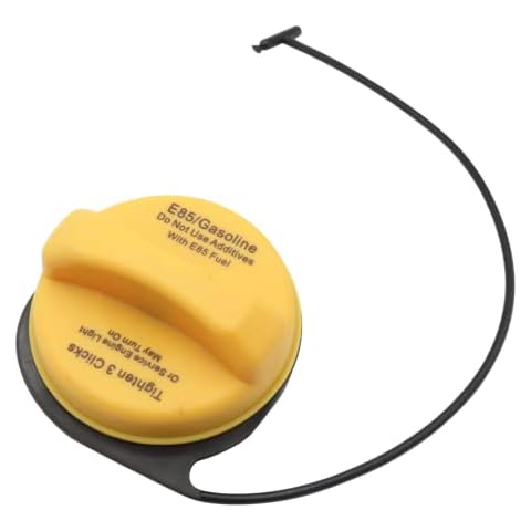 FZJDSD Fuel Tank Gas Cap Yellow Compatible with Cadillac Escalade 2009-2011 Compatible with Chevrolet Avalanche Silverado Suburban Tahoe GMC Sierra Yukon 2007-2011 20915990 GT295 Cover