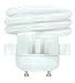 Satco S8228 18 Watt (75 Watt) 1100 Lumens Squat Spiral CFL Soft White 2700K GU24 Base Light Bulb