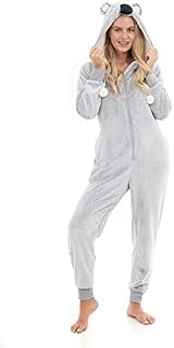 Womens Ladies Bear Koala Novelty One Piece Soft Fleece Loungewear Pyjama 1Onesie