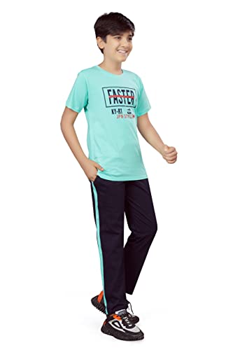 Image of Kids Night Suit for Boys - Cotton Set of Pyjama & T-Shirt Sleepwear - Lightweight & Comfortable Night Wear for Kids