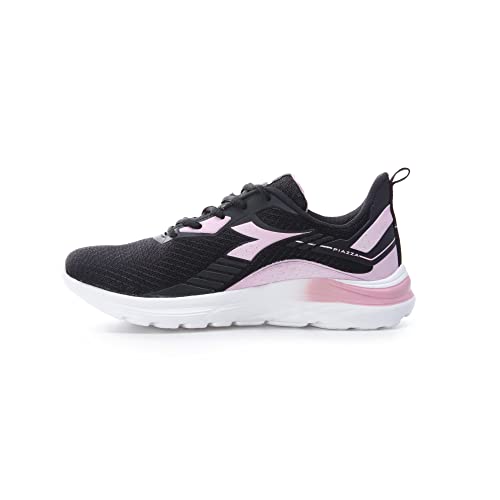 Tênis Diadora Piazza, Feminino, Preto/Rosa; 38