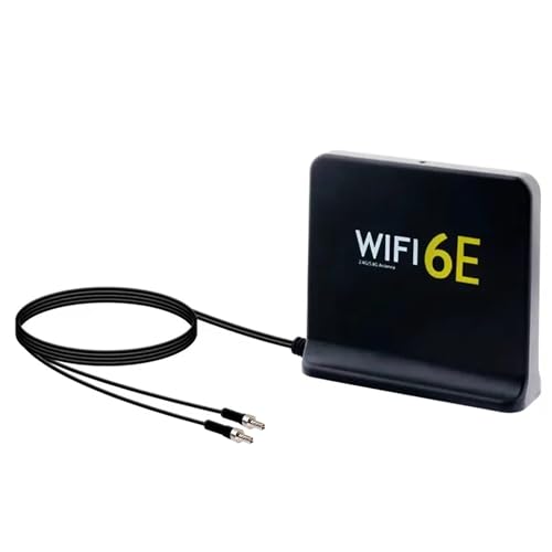 12dBi Tri-Band WiFi Antenna with TS9 Connector - Enhanced 2.4GHz, 5GHz, and 5.8GHz Signal Boosting - Includes 6FT Extension Cable & Magnetic Base - Compatible with Nighthawk M6