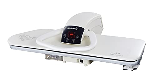 Speedypress Prasa Parowa do Prasowania 101HD Heavy Duty Professional Biały 101cm (Zawiera Żelazny Dodatek, Filtr Wody, Pokrywa Zastępcza i Piankowa Podkładka)
