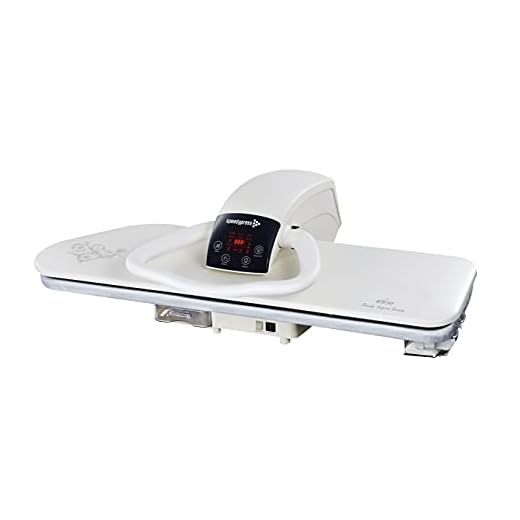 Speedypress Presse à Repasser à Vapeur Professionnelle 101HD Blanc 2600W Repassage 101cm (+ Fer à Repasser, Cartouche de Filtrage d'eau Supplémentaire, Housse de Rechange et Mousse)