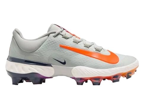 Nike Force Trout 9 Elite MCS Molded Rubber Men's Baseball Cleats Grey Blue White HF1116-001 Size 13