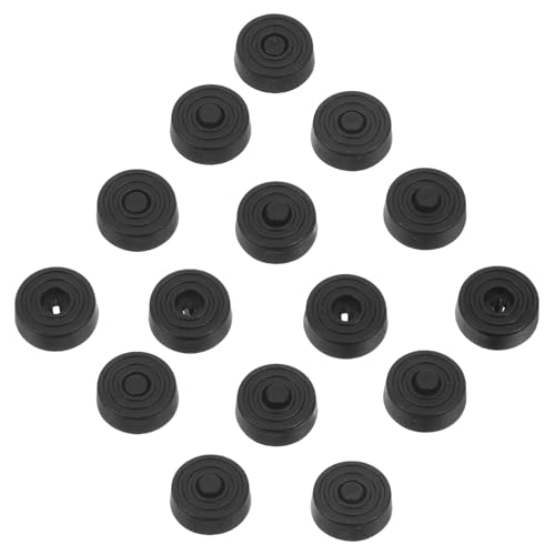 OFFSCH 25 Patas Antideslizantes para Caja de PC Negras, Soporte Antivibración de Plástico Resistente para Oficina y Hogar, Ajustan Apertura de 5mm