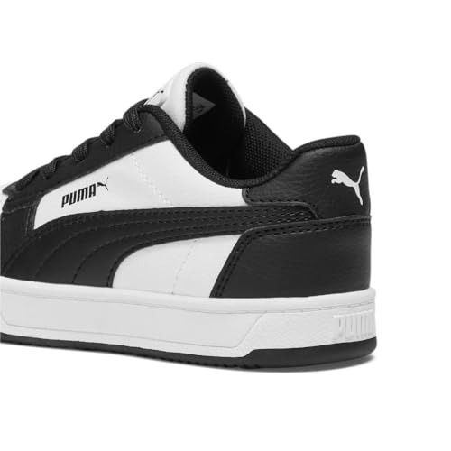 PUMA Caven Sneaker, White Black Black, 3.5 US Unisex Little Kid3
