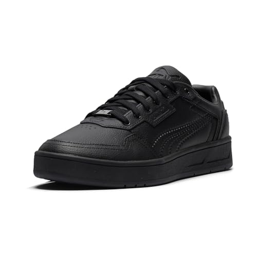 PUMA Mens Court Classic Lux Sneakers Shoes Casual - Black2