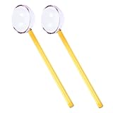OUNONA 2 Stück Buntglas-Löffel dessertlöffel Kuchenlöffel Dessert Salzlöffel Restaurantschaufel Kleine Löffel Tischschaufel Löffel für Tee kreativer Löffel Milchlöffel süße Teelöffel