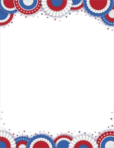 Papier lettre éventail patriotique imprimable Great Papers de qualité supérieure