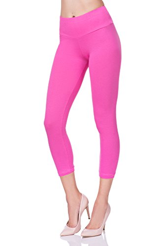 FUTURO FASHION® - Legging Court de Sport - Taille Haute/empiècement Gainant - LWP34 - Rose pâle - 42 Cover