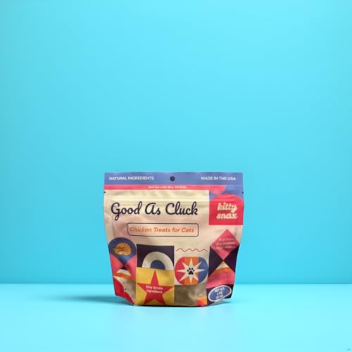 Kitty Snax Good As Cluck, Cat Treats, Chicken Flavor, All Life Stages, Crunch Small Treat, for Treat, All-Natural Ingredients