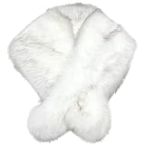 Felite Fnn Women Winter Warm Soft Faux Fox Fur Scarf Shawl Neck Warmer Fake Collar