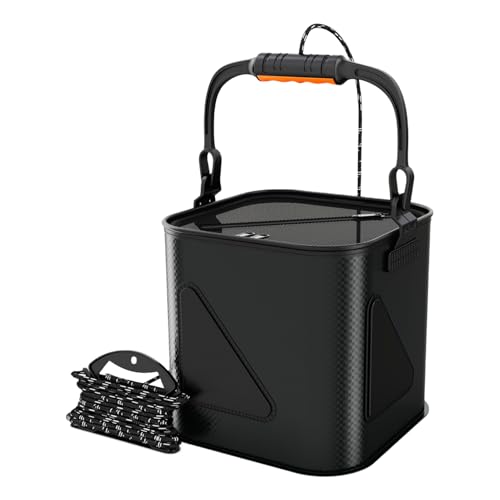 Cubo de pesca para acampada contenedor de agua multifuncional para natación y playa