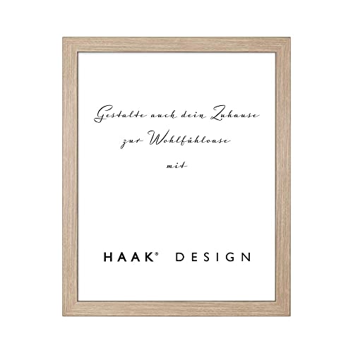HaakDesign Bilderrahmen Lavanda in Holzoptik Sonoma Eiche Dekor mit Acrylglas 21 X 29.7 cm DIN A4 Cover