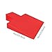 Vaveren Pilates Refromer Upholstered Wedge Workout Pad Increased Strength and Stability Professional for Studio Use Fitness Equipment, Red