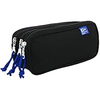 Oxford, Estuche Escolar 3 Compartimentos, Goma Elástica, 3