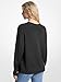 Michael Kors Women's Easy Saddle Sleeve Sweater, Black, Small