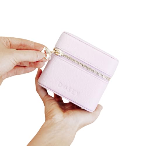 Image of Dosey 14 Day Pill Organizer Case (Lilac) - Luxury Personal Pill Travel Case for Pills, Medicine & Supplements - AM & PM Pouches, Fits Up to 30 Pills - Come with 14 Free Pill Pouches - Vegan Leather