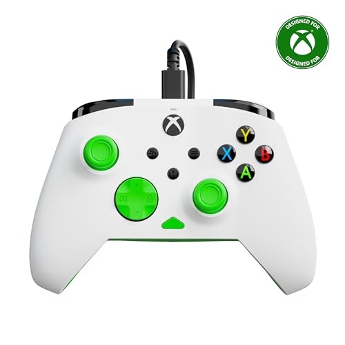 Turtle Beach Rematch Core Weiß/Grün Wired Gaming Controller – Lizenziert für Xbox Series X und S, Xbox One und Windows P...