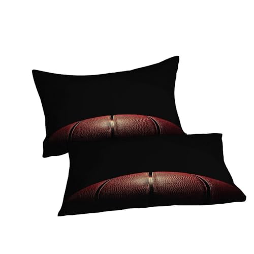 Housse de couette basketball microfibre parure de lit sports theme 2 pièces adulte