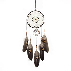 Atrapasueños, BetterJonny 65cm Atrapasueños Vintage Pluma Atrapasueños Hecho a Mano Dream Catchers Estilo Bohemio para Colgante de Pared Decoración del Hogar Ornamentos Artesanía Decoración de