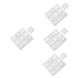 Holibanna 40pcs Square Washers Heavy Duty Flat Washers for Automotive and Industrial Use Plate Fasteners for Home Repairs