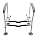 RABEEXP Toilet Safety Rails for Bathroom Safety Frame for Elderly, Pregnant, Disabled, Toilet Safety Frame & Rail Floor-Standing, Adjustable Length 23.6-25.6 Inch, Adjustable Height 25.6-30.7 Inch