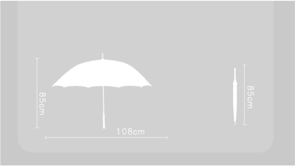 Portable Umbrella for Travel 8-Bone Straight Umbrella Long Handle Hook to Increase Double Men's and Women's Retro Umbrella Umbrella Outdoor
