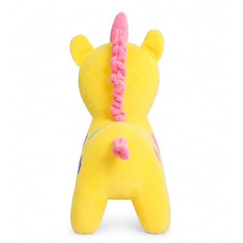 Image of Yellow Unicorn 25cm | Ultra Soft Plush Stuffed Toy | Cute Hugging Pillow | Gift for Kids Boys Girls