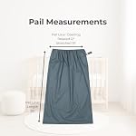 Nora's Nursery Pail Liner for Cloth Diapers - Reusable and Washable - Fits all Standard Diaper Pails - Waterproof Pail Liner with Strap for Diaper Pails, Laundry & Kitchen Garbage Cans (Forest - 2 Pk) - Image 2