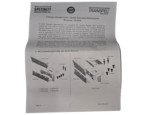Kit manija para salida techo Safe Fleet Transpec T1975-030 miniatura 3