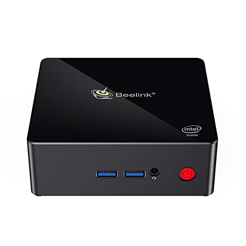 Mini PC de sobremesa – Beelink J45 con CPU Intel Apollo Lake Pentium, 8GB DDR3L + 128 GB SS 5.8GHz Dual WiFi, 4K, H.265, Gigabit Ethernet, BT 4.0