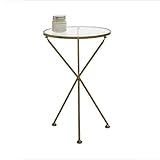 ❤Matériel: Le plateau de table est en verre trempé, avec une forte capacité de charge, une belle apparence et une forte praticabilité. Les pieds sont en fer métallique, robuste et durable, peinture électrostatique haute température, technologie antirouille, pas facile à rouiller, couleur vive.