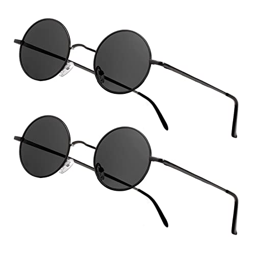 Image of Vintage Small Round Polarized Hippie Sunglasses for Men Women Circle Sun Glasses NP1002